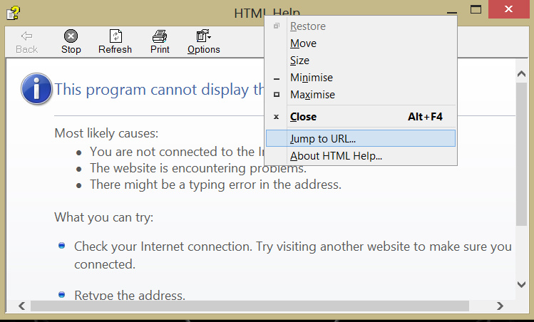 Can t Use Browser Jump To URL hh H 