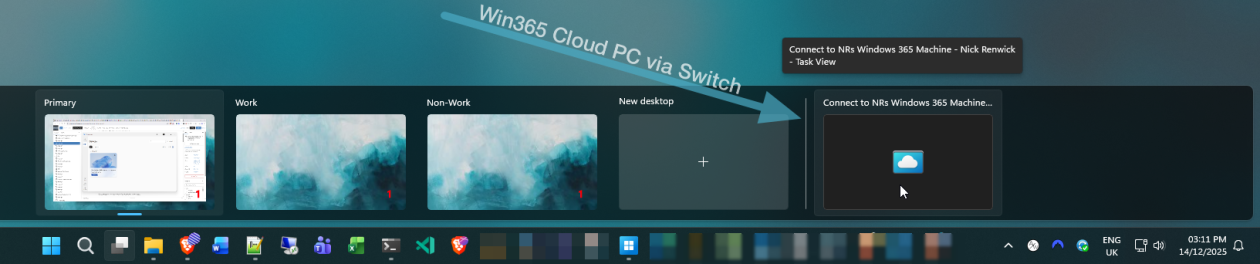 [Solved] Help! Windows 365 Cloud PC  Switch Feature Has Frozen My Local Host PC.